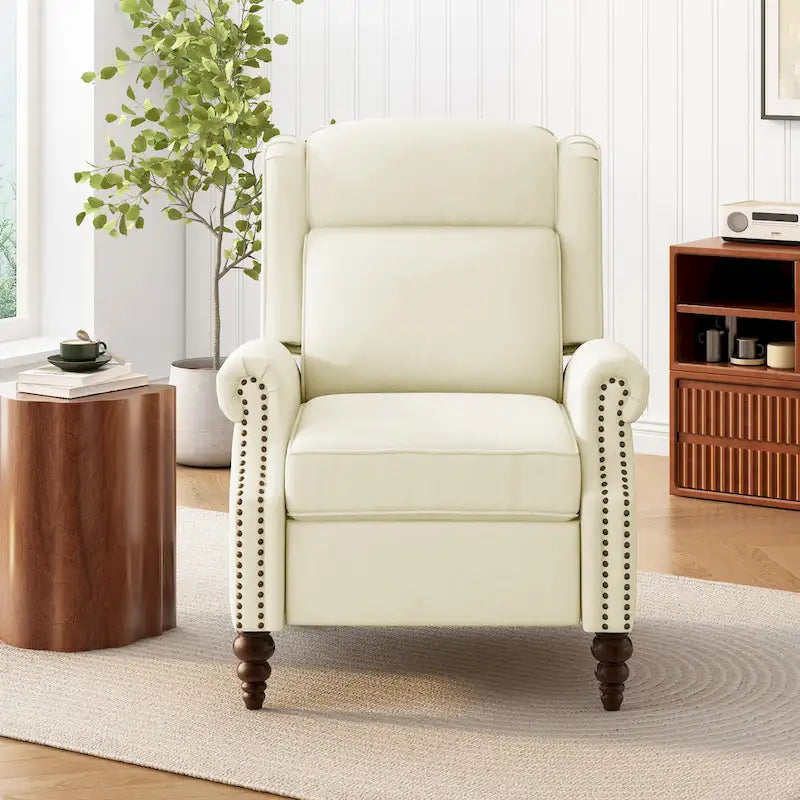 Barnn Upholstered Recliner with Wing Back by 