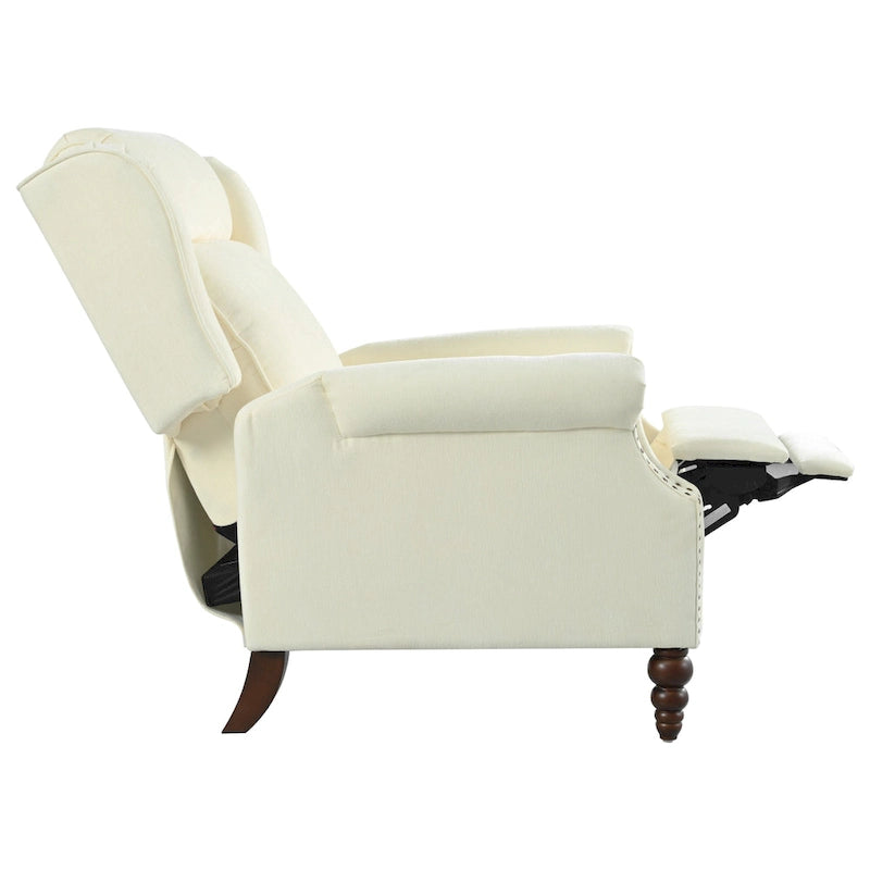 Barnn Upholstered Recliner with Wing Back by