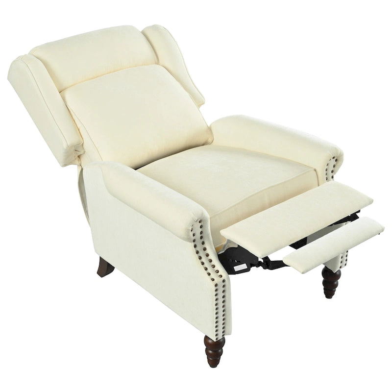 Barnn Upholstered Recliner with Wing Back by