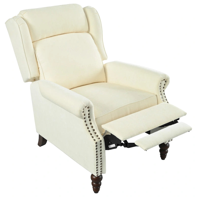 Barnn Upholstered Recliner with Wing Back by