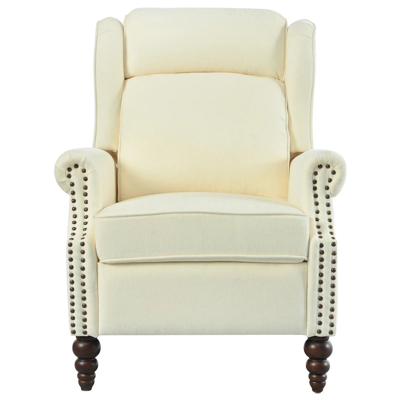 Barnn Upholstered Recliner with Wing Back by