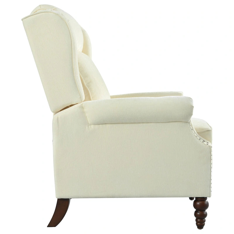 Barnn Upholstered Recliner with Wing Back by