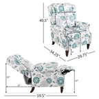 Barnn Upholstered Recliner with Wing Back by