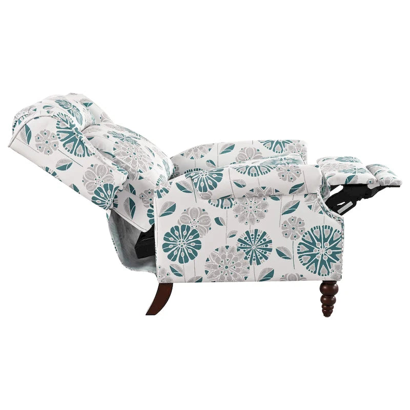 Barnn Upholstered Recliner with Wing Back by