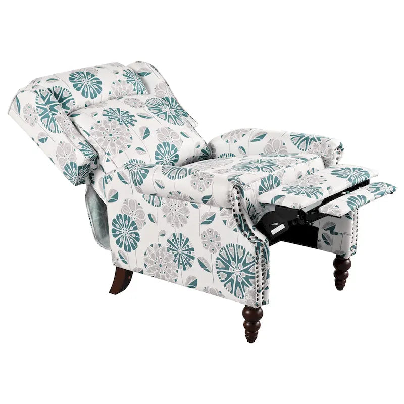 Barnn Upholstered Recliner with Wing Back by