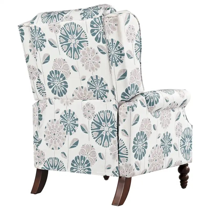 Barnn Upholstered Recliner with Wing Back by