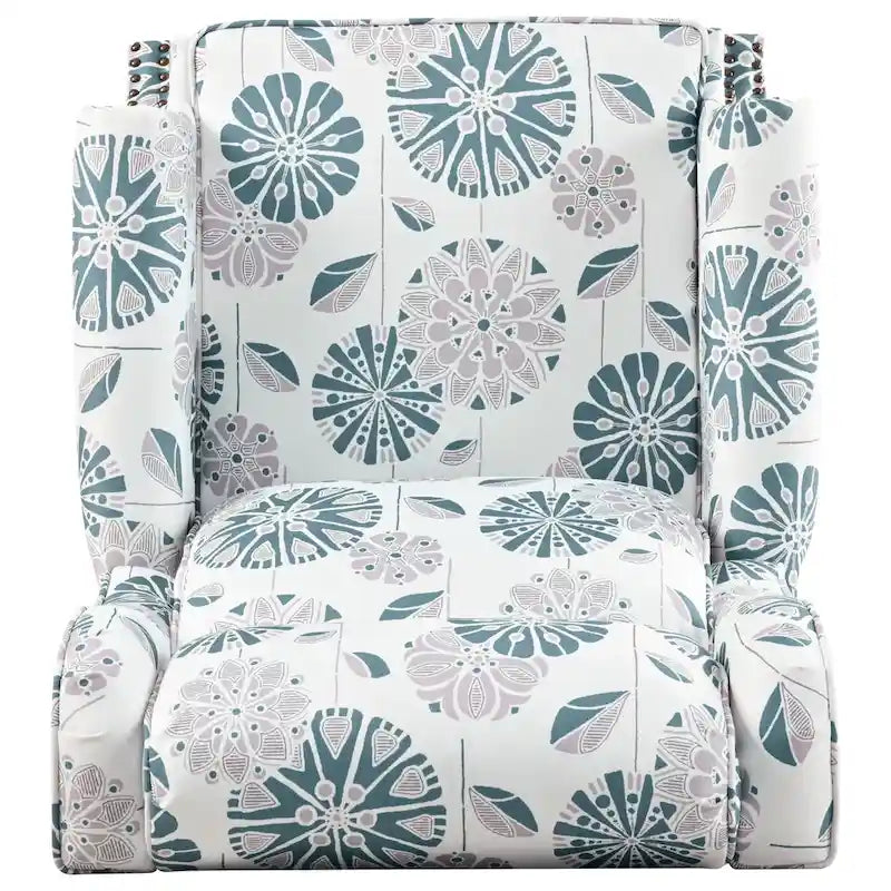 Barnn Upholstered Recliner with Wing Back by
