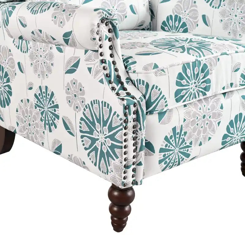 Barnn Upholstered Recliner with Wing Back by