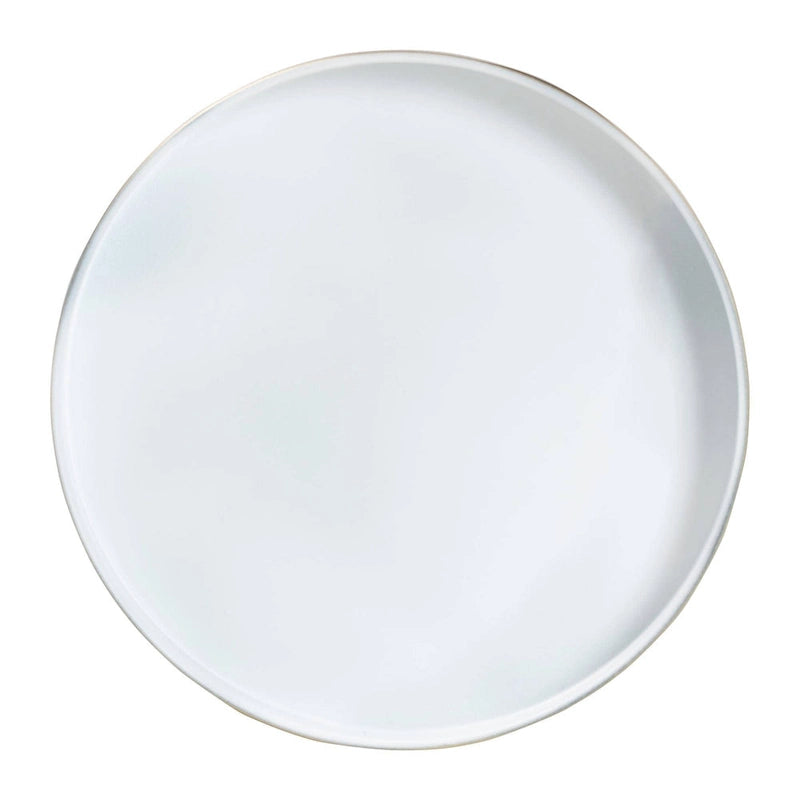 Javion Modern Glam Round Accent Side Table - Black & Gold Metal End Table with Tray Top for Indoor or Semi-Outdoor Use