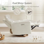 Power Swivel Nursery Recliner Chair with Nightlight