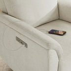 Power Swivel Nursery Recliner Chair with Nightlight