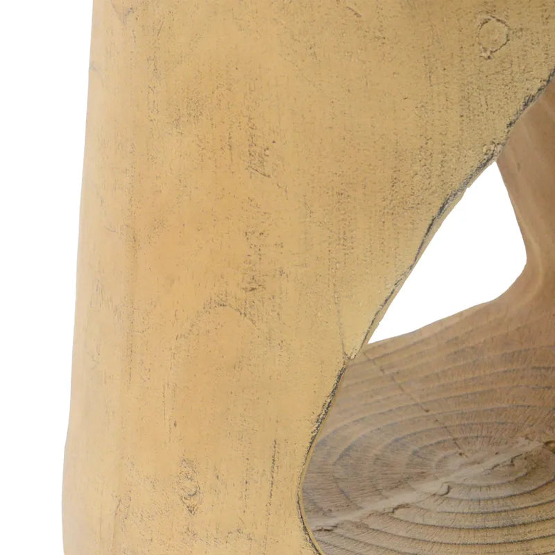 14.5 Modern Round Side Table with Stable Wide Base for Living Room or Bedroom