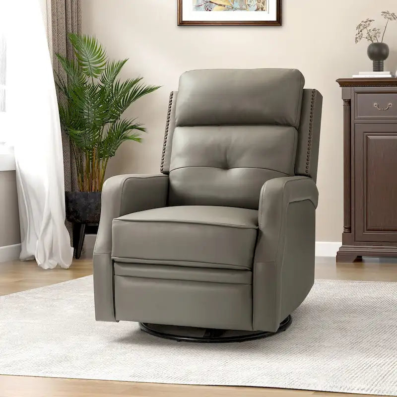 Beatriz Living Room Recliner with Metal Base
