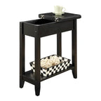 American Heritage Flip Top End Table with Shelf