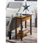 American Heritage Flip Top End Table with Shelf
