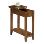 American Heritage Flip Top End Table with Shelf