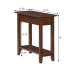 American Heritage Flip Top End Table with Shelf
