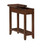 American Heritage Flip Top End Table with Shelf