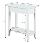 American Heritage Flip Top End Table with Shelf