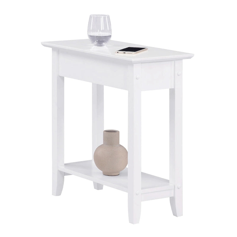 American Heritage Flip Top End Table with Shelf