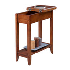 American Heritage Flip Top End Table with Shelf