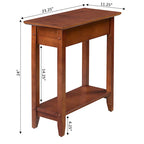 American Heritage Flip Top End Table with Shelf