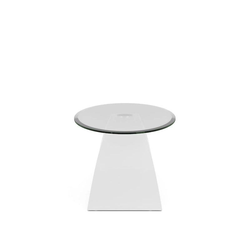 Crescendo Modern 47-inch Glass Top Oval Coffee Table by