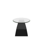 Crescendo Modern 47-inch Glass Top Oval Coffee Table by