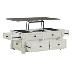 Signature Design by  Havalance White/Gray Lift Top Cocktail Table - 26W x 46D x 20H
