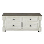 Signature Design by  Havalance White/Gray Lift Top Cocktail Table - 26W x 46D x 20H