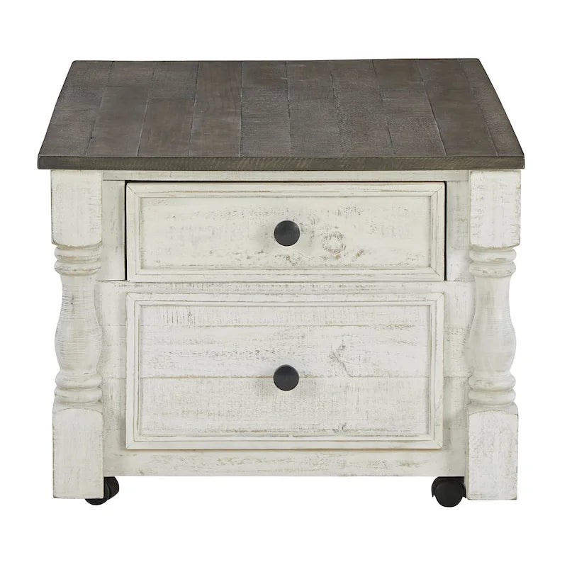Signature Design by  Havalance White/Gray Lift Top Cocktail Table - 26W x 46D x 20H
