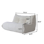 Memory Foam Floor Chair, Comfortable Back Support Lazy Sofa, Comfy for Reading Game Meditating,Teddy Fabric