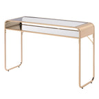 Watler Contemporary 46-inch Glass Top 1-Shelf Sofa Table by