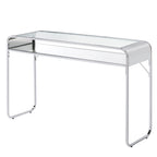 Watler Contemporary 46-inch Glass Top 1-Shelf Sofa Table by