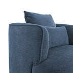2 Set Swivel Accent Armchair Fabric Blend, Modern Barrel Living Room Sofa Chair - 32.7 W x 32.7 D x 26.8 H
